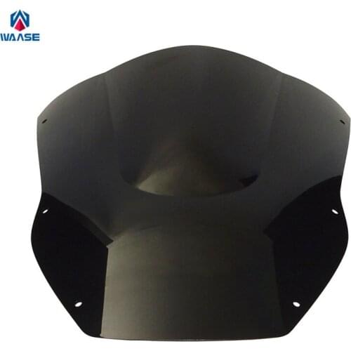 Waase Motorcycle Double Bubble Windscreen Windshield Shield Screen For Kawasaki Ninja ZX12R ZX-12R 2000 2001
