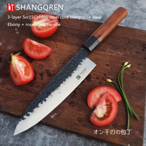 NEW 2020 Japanese Chef Knives Handmade Kiritsuke Kitchen Knife Cooking Tools Wood Handle High Quality Eco Friendly Products