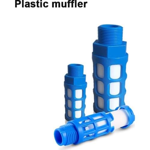 ZKCM Pneumatic Components Plastic Muffler Blue PSL PT 1/4 1/8 3/8 1/2 3/4 Solenoid Valve Muffler Pneumatic Components