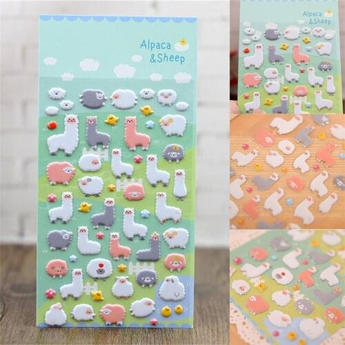 1/2/10pcs Fashion Cute 3D Puffy Animal Cartoon Sticker Kid Scrapbook Diary Photo Album Decor Stationery Sticker рождество