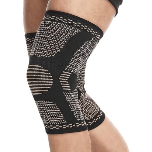 2PCS Copper Knee Brace for Arthritis Pain Support knee sleeve Compression Sports Knee Pads Wrap Volleyball knee Joint