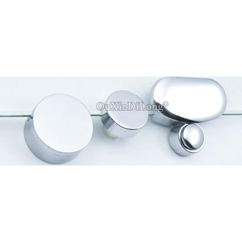 Brand New 20PCS Glass Mirror Clamps Clips Zinc Alloy Glass Fixed Holder Brackets Shelf Support Bathroom Hardware 3 Styles