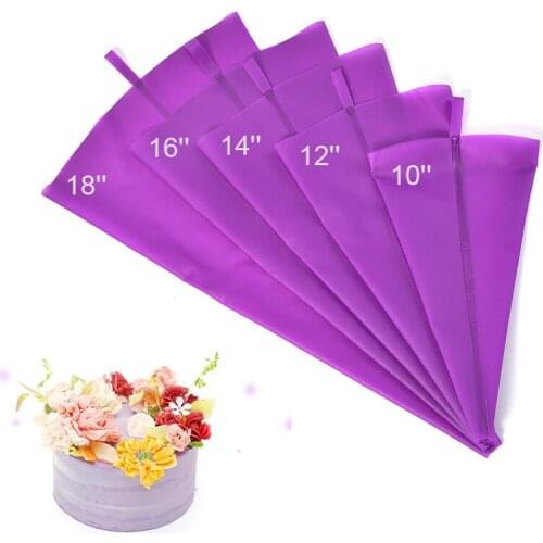 Confectionery Bags Silicone Icing Piping Cream Squeezing Pastry Food Preparation Bag For Cake Fondant Decorating DIY Baking Tool