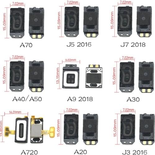 50pcs/lot, For Samsung A9 A8 A6 A7 J7 J6 J8 J4 2018 /J3 J5 2016 / A20 A30 A40 A50 A70 Earpiece Ear Sound Receiver Flex Cable