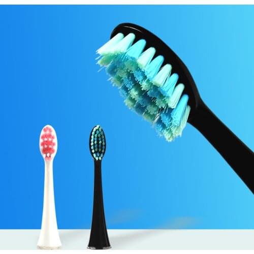 6pcs/lot SEAGO Brush Head Soft Dupont Nylon Bristles Compatible with SG986/SG987 Smart Snap-on Replaceable Brush Head