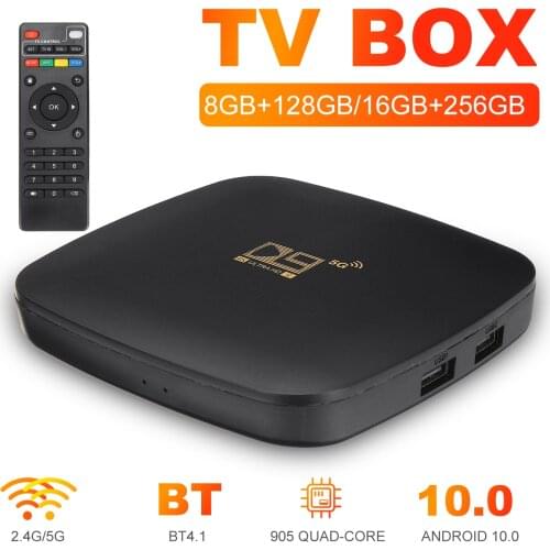 Android 10.0 TV BOX H10 Max TV Box 10 4G 64G 2.4G 5GWIFI H313 4K 3D Bluetooth TV receiver 1080P Fast Set Top Youtube Set Top Box