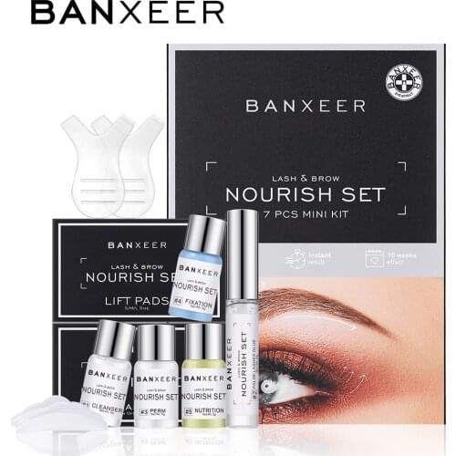 BANXEER Lash&Brow Lift Kit Brow Sculpt 2 IN 1 Eyelash Extension Eyebrow Enhance Styling For Semi-Permanent Curling Perming TSLM