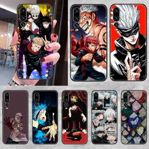 Jujutsu Kaisen Phone case For Huawei P Mate P10 P20 P30 P40 10 20 Smart Z Pro Lite 2019 black fashion Etui soft cover silicone