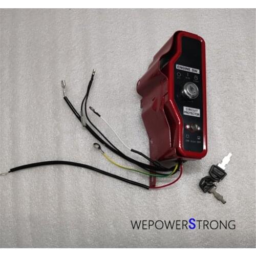 Electric Start Key Switch Box Fits 173F 177F GX240 GX270 188F 190F GX390 GX420 Gasoline Engine 5KW 6KW 8KW Generator Parts