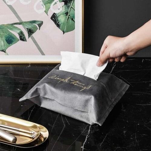 Hot Napkin Holder Napkin Cover Car Tissue Box Cotton Paper Container Case Napkin Storage Home Decoration Kitchen Accessories