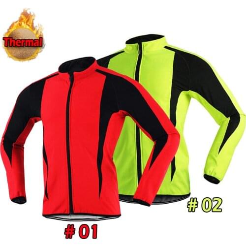 Quality Winter Thermal Cycling Jersey Bicycle Sleeve Shirt Bike Sports Wear Super Warm Coat Clothing MTB Ride Jacket Tight Top