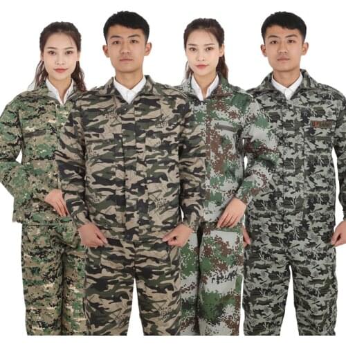 Full Sleeve Desert Camouflage Tactical Military Uniform US Army Suit Man Training Hunting Combat Security Clothing Set