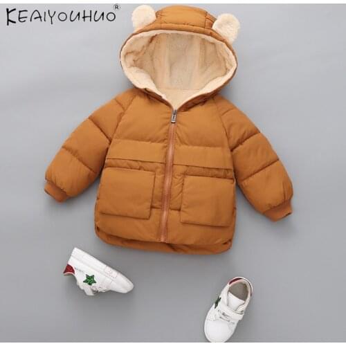 Children Jacket Baby Clothes Boy Solid Jacket Hoodies Top Zipper Windbreaker For Girls Winter Coat For Cute Boys 2 4 5 6 7 8 Age