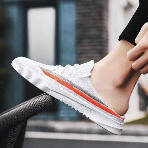 Summer mens slippers 2021 outdoor garden shoes mens swimming pool sandals bathroom slippers lightweight Muller beach slippers