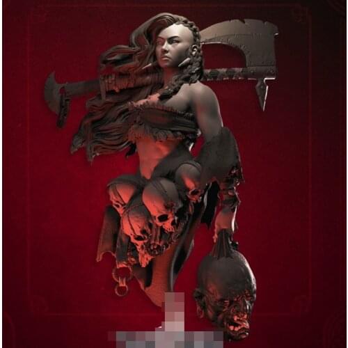 1/10 Resin Model Bust GK NORTHERN WIND Fantasy theme Female warrior Unassembled and unpainted kit