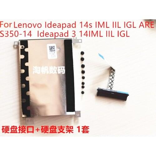 NEW SATA SSD HDD caddy bracket and cable For Lenovo Ideapad 14S ARE IML IIL IG
