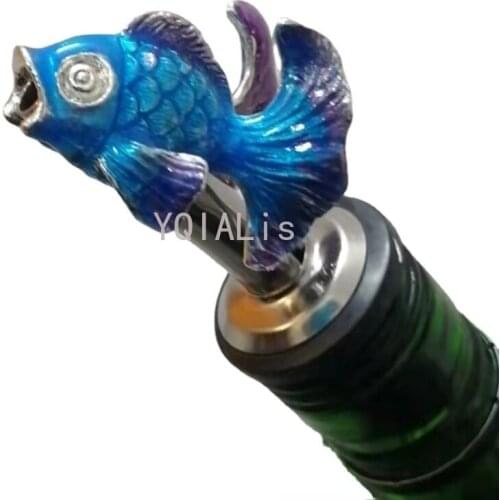 New Style with Ideas Metal Goldfish Pouring Tool with Controlled Traffic Bar Home Gift Art Accessories Wine Mouth
