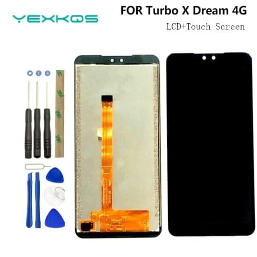 Original Turbo X Dream 4G LCD Display+Touch Screen Digitizer Assembly Digitizer for Turbo X Dream 4G Screen Replacement
