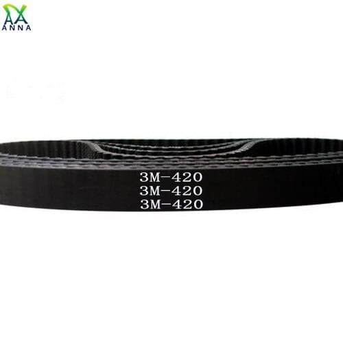HTD 3M Timing belt C= 420 423 426 432 width 6/9/15mm Teeth 140 141 142 144 HTD3M synchronous 420-3M 423-3M 426-3M 432-3M
