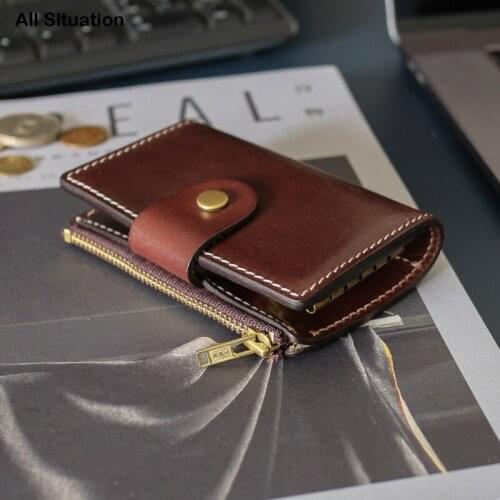 Luxury Car Key Bag Male First Layer Cow Leather Top End Retro Housekeeper Key Wallet Women Vintage Organizer Keychain Coin Purse