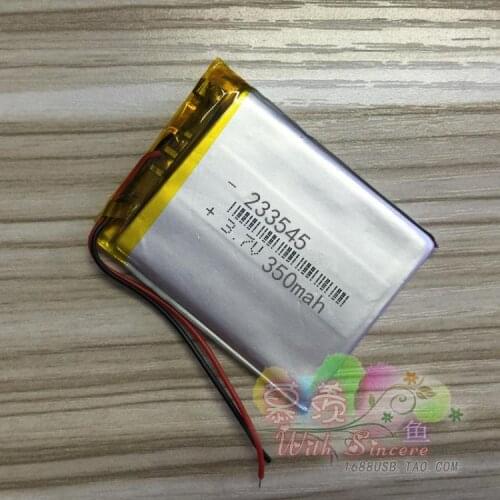 Ultra thin 3.7V polymer lithium battery, mobile phone battery, DIY battery, 233545 plate electric core
