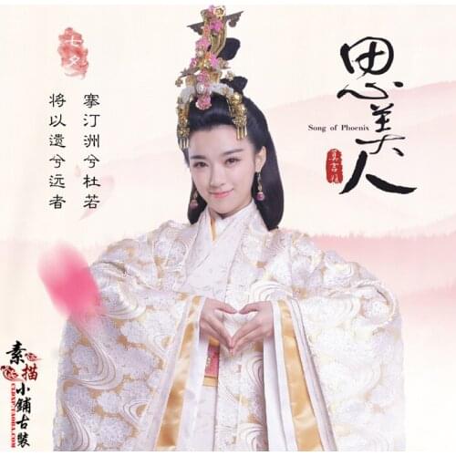 TianJi Princess Tian Drama Costume Delicate Embrodiery Princess Costume Hanfu 2016 Newest TV Play Si Mei Ren Song of Phoenix