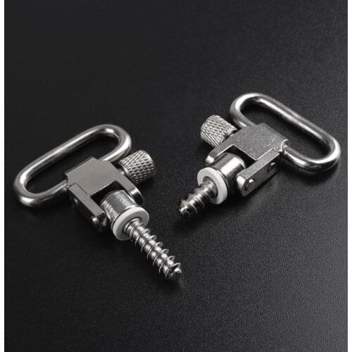 1pair Steel Metal Strap Quick Detach Sling Swivels Stud 1 '' Hunting Accessories Kit For Rifle Hunting Rifle W / Sling Screws