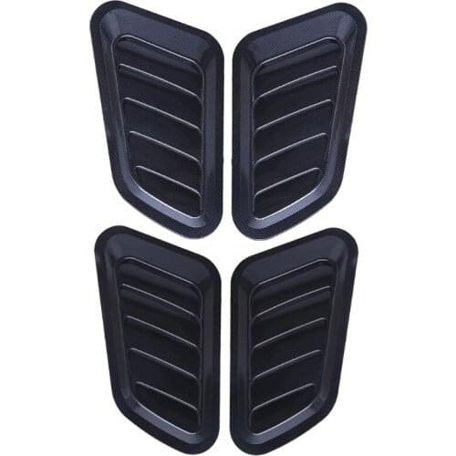 1 Pair Universal Car Sticker ABS Decorative Air Flow Intake Bonnet Vent Cover Hood