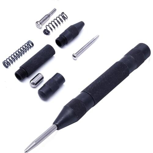 1 PC Heavy Duty Automatic Centre Punch Spring Loaded Metal Wood Press Dent Marker