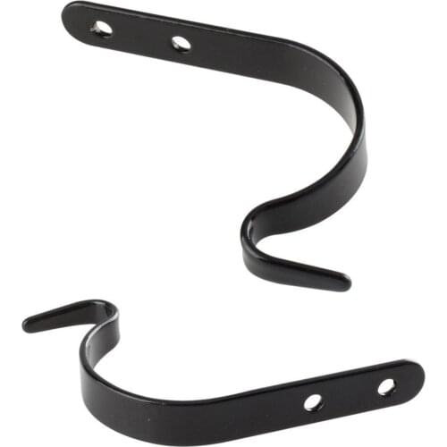 10Pcs Durable Iron J Type Hanger DIY Curtain Rod Bracket Outdoor Flowerpot Hook