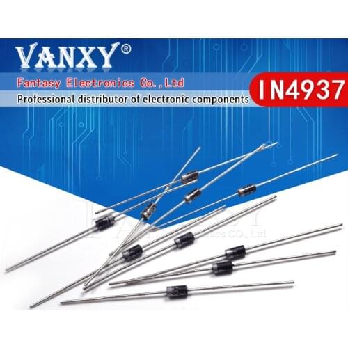 100PCS IN4937 1N4937 DO-41 Fast Switching Rectifier Diode 1A 600V