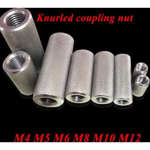 20pcs/10pcs Knurled Thumb nut M4 M5 M6 M8 m10 m12 Stainless steel Extend long knurled hand tighten coupling nut Connecting Nut
