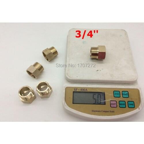 Free shipping BSP 3/4" Male Threaded 3/4" Female Threaded Brass Coupler Adapter Brass Pipe Fitting