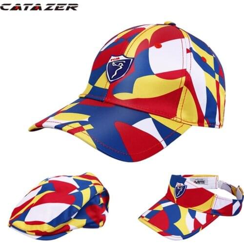 Catazer Casual Travel Running Sungreen Cap Outdoor Anti-UV Adjustable Breathable Snapback Women Hat Baseball Peaked Cap Folding