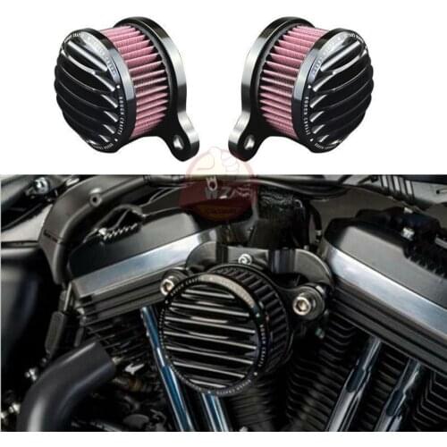 New Rough Crafts Air Cleaner Intake Filter Syetem For 2004-2016 Harley Sportster XL 883 1200 universal auto Air Cleaner Filter