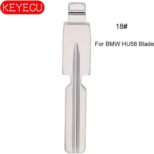 KEYECU 10PCS KEYDIY Universal Remotes Flip Blade 18#, HU58 for BMW