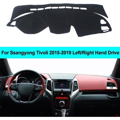Car dashboard Cover For Ssangyong Tivoli 2015 2016 2017 2018 2019 LHD RHD Auto Dash Board Mat Protective Pad Carpet Sunshade
