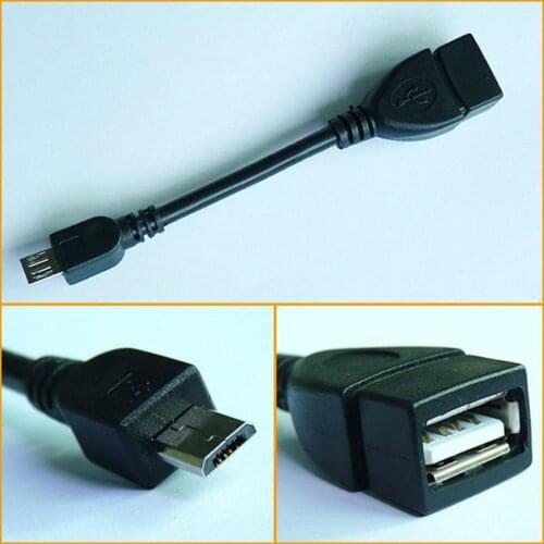 Micro USB 2.0 A Female to B Male Converter OTG Adapter Cable for Samsung HTC LG 500pcs