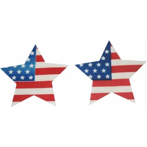 Stripe star Nipple Cover American flag Sequin Women Pasties USA shape Stickers,Invisible Intimates Bra Accessories Un-bra Breast