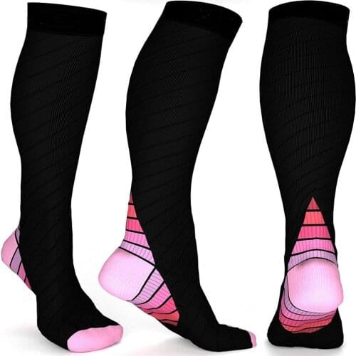 Sock Bombs Gear Sport Compression Socks for Men & Women 20-30 mmHg - Athletic Fit for Running Flight Circulation&Recovery Socks