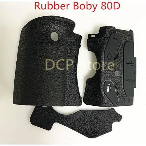 NEW Original For Canon EOS 80D With Body Rubber GRIP+INTERFACE+BACK Camera Repair Parts