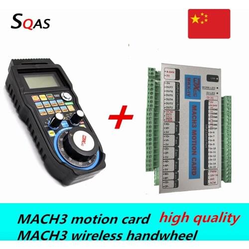 CNC motion card MACH3 USB/Ethernet controller board 4axis MK4-V/6 aixs MK6-V+wireless handwheel 4axis/6axis for CNC machine