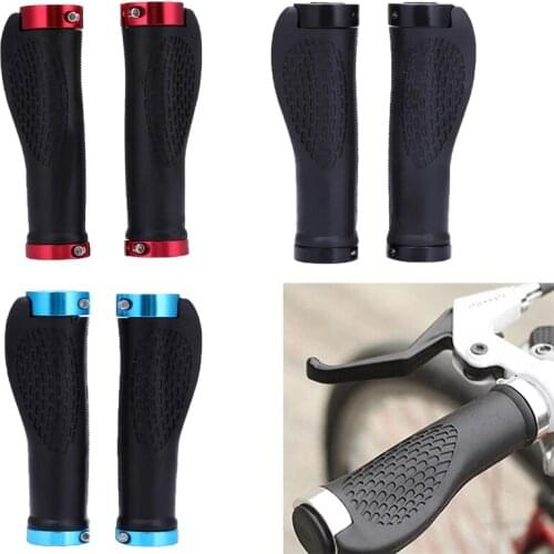 1pair Bike Grips MTB Road Cycling Skid-Proof Grips Anti-Skid Rubber Mountain Bike Lock Bicycle Handlebar Grips Bicycle Parts