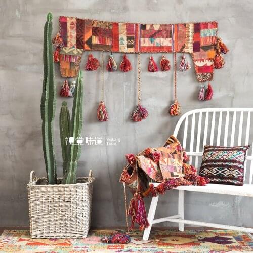 Pakistan Do Used Manual Kilim Wool Designer Model Door Curtain Wall Ornamentation Tapestry