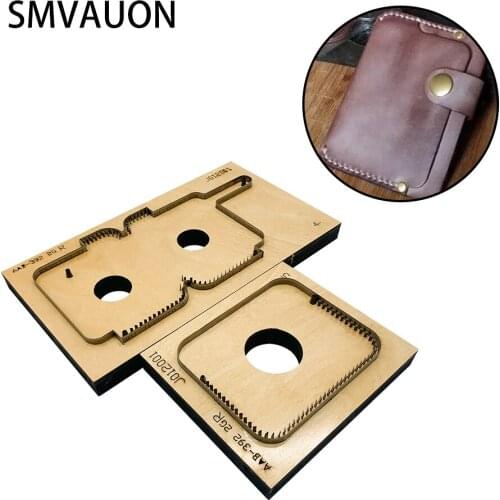 SMVAUON Handmade Leather Card Holder Coin Purse Diy Production Template Suitable For Die Cutting Machines