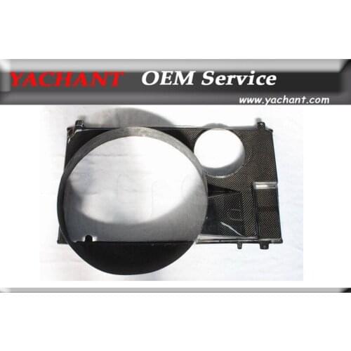 Car-Styling Carbon Fiber Interior Trim Radiator Fan Cover Fit For 1993-1998 Toyota Supra MKIV JZA80 Radiator Fan Cover