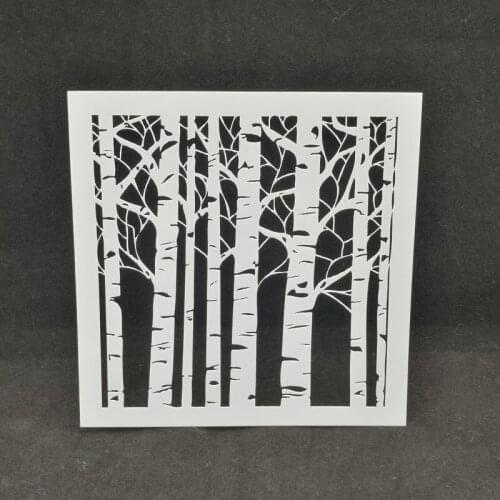 Forest Layering Stencils Drawing Color Spray stencil DIY Scrapbook photo album Decorative Embossing DIY Card Crafts