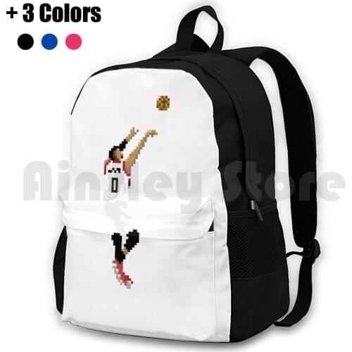 Video Game Dame Outdoor Hiking Backpack Waterproof Camping Travel Blazers Basketball Damian Lillard Portland Dame Dametime