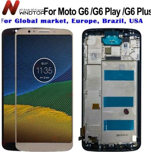 For Motorola Moto G6 Play LCD XT1922 Display Touch Screen Digitizer Assembly G6 Play Screen Replacement For Moto G6 Plus LCD