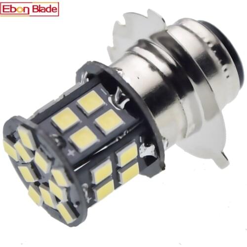 1Pcs P15D-25-3 LED Motorcycle Headlight Bulb 30 2835 SMD Bulbs 6V 12V 24V White Motorbike Bike Moto Moped Scooter ATV Light Lamp
